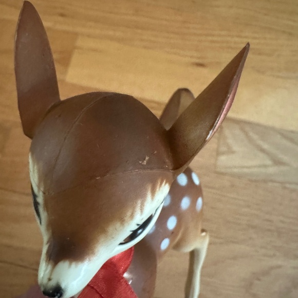 Vintage Bambi Deer Buck Hard Plastic Figure Bell Made in Hong Kong - Picture 8 of 16